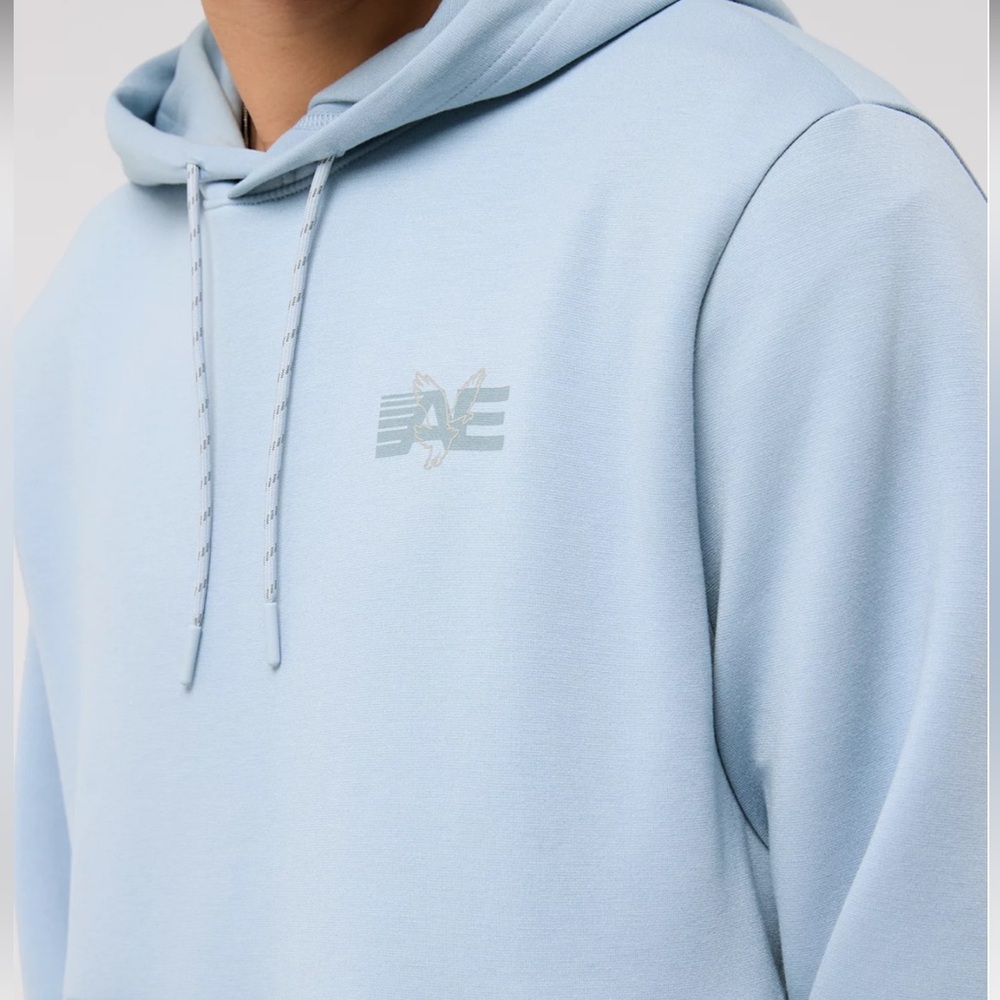 American Eagle Outfitters Men’s Pullover Hoodie Blue Active flex  - XXL - Picture 4 of 14